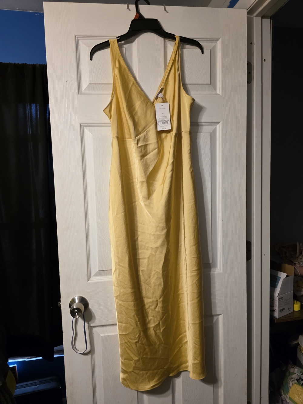 Ingrid & Isabel Yellow V-Neck Maxi Slip Dress